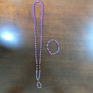 Beautiful handmade necklace and bracelet